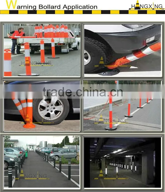 HX-WB511 White PVC Billboard Warning Post With Billboard