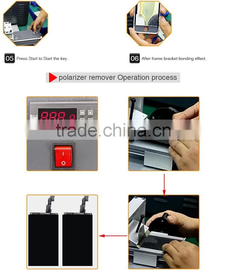 New Design Multi-functional 5 in 1 LCD Repair Machine With Compressor & Vacuum Pump & Independent Polarizer Remover