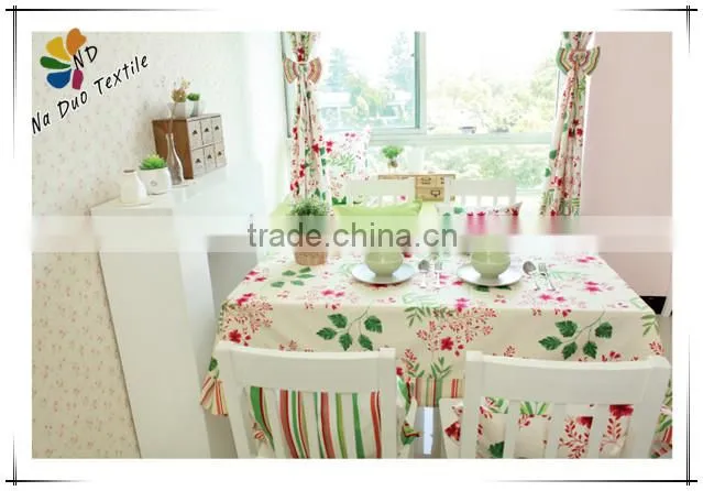 American style printed tablecloth