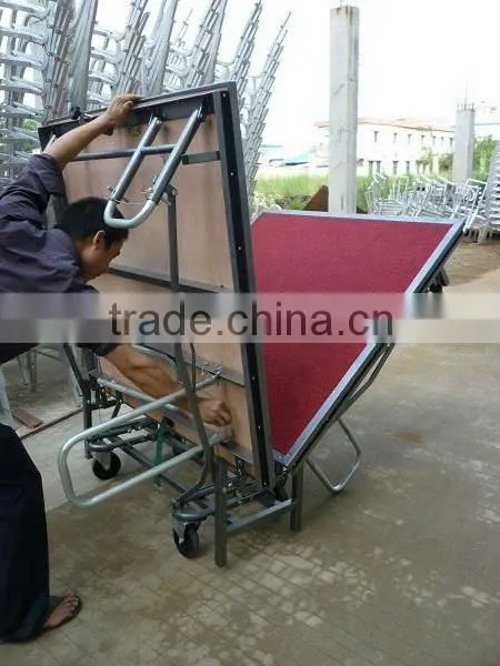 collapsible movable metal portable stage