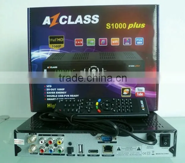 satellite tv receiver Sclass S2000(ali3606) with beautiful VFD DVB