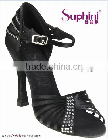 Woman White Rhinestone High Heel Wedding Shoes