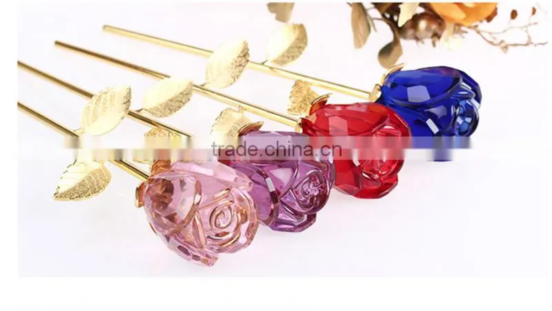 New Design Crystal flower gift