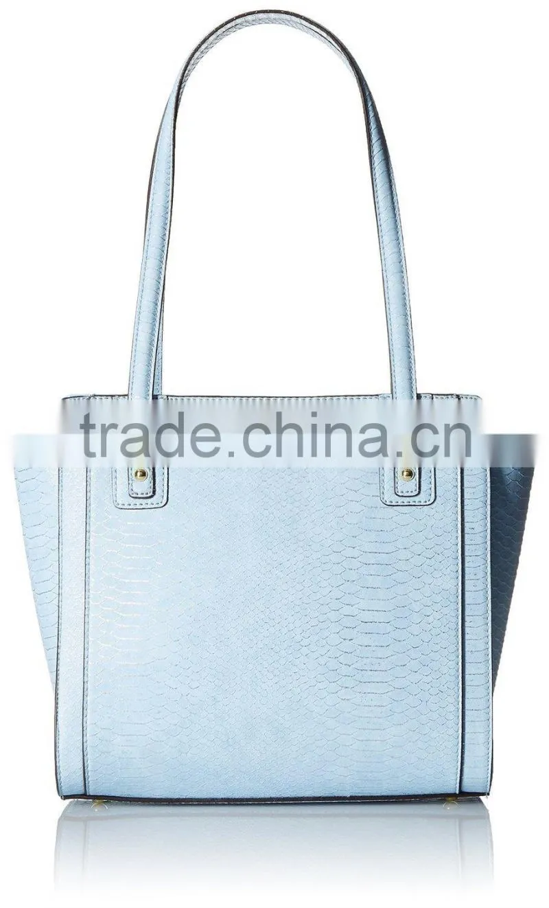 European style Snake Skin PU leather tote hand bag women bags fashion 2016