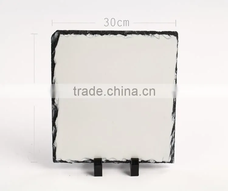 China wholesale nature customed blank semicircle sublimation sublimation rock slate photo