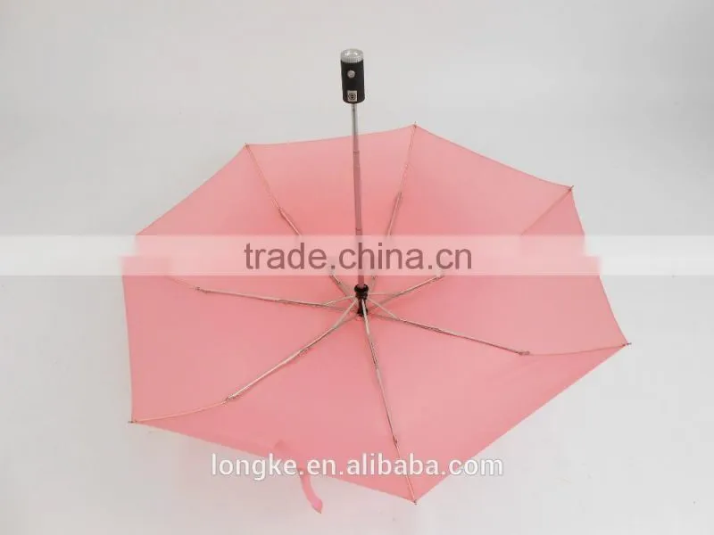 led umbrella light 3-folding handle led light umbrella