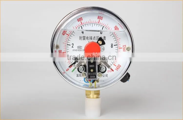 Hot Sale Electric Contact Shock Proof Pressure Gauge