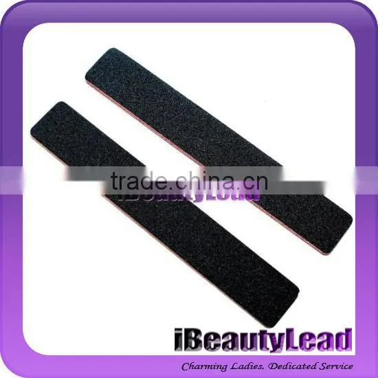 Professional emery board nail file 100/180 nail file with gray and black colors