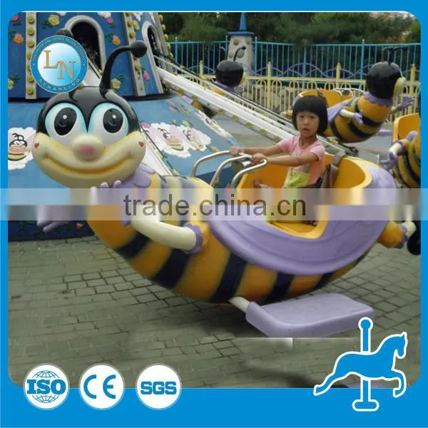 Alibaba China manufacturing funfair fiberglass rides! Amusement rotating bee ridess