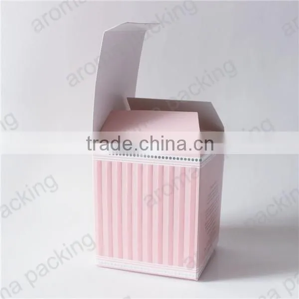 custom luxury design flat cardboard candle box, luxury candle box for birthday gift
