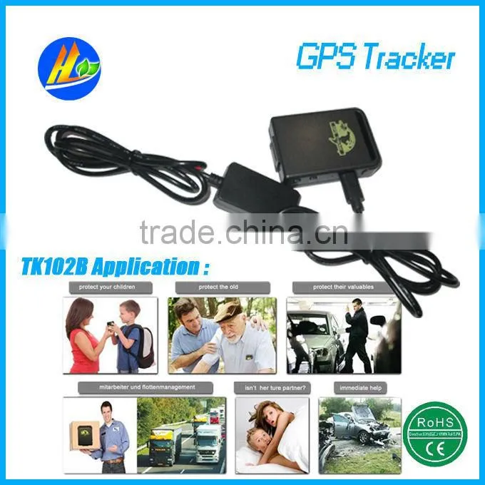 2015 cheapest high quality gps tracking device TK102-2 TK102B with SOS
