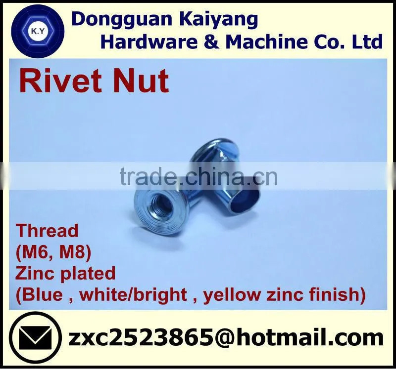 Rivet Nuts (for Furniture); M6, M8