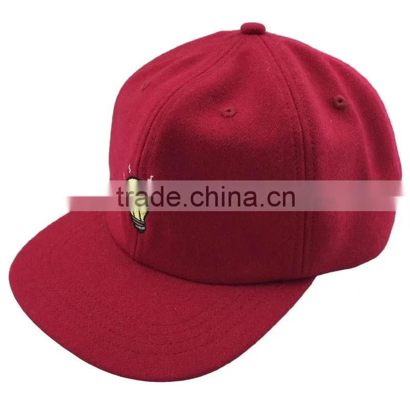 High quality custom red color soft 6 panel corduroy baseball blank cap bulk sale