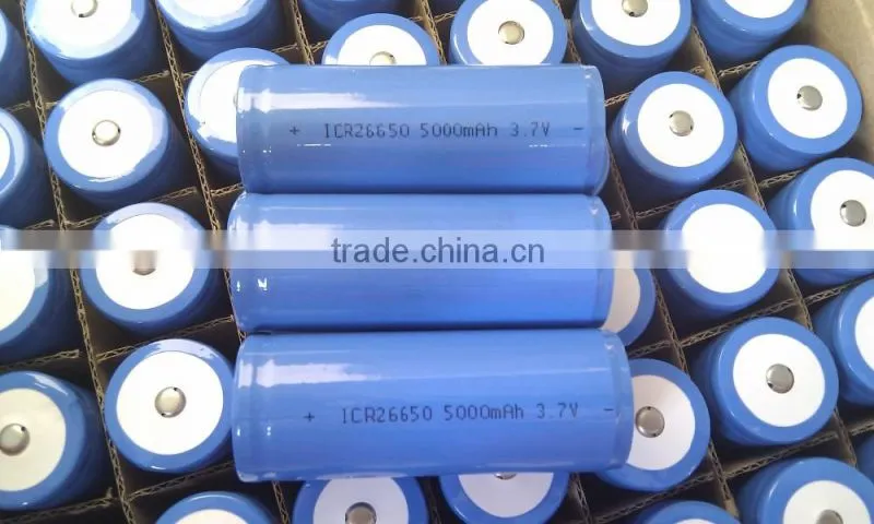 lithium polymer battery 26650 Rechargeable 3.7v 5000mah 26650 lithium battery