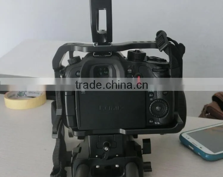 Pansonic GH4 dslr rig shoulder mount kit with detachable handle body case and 15mm system case