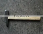 Adze hammer with wooden handle