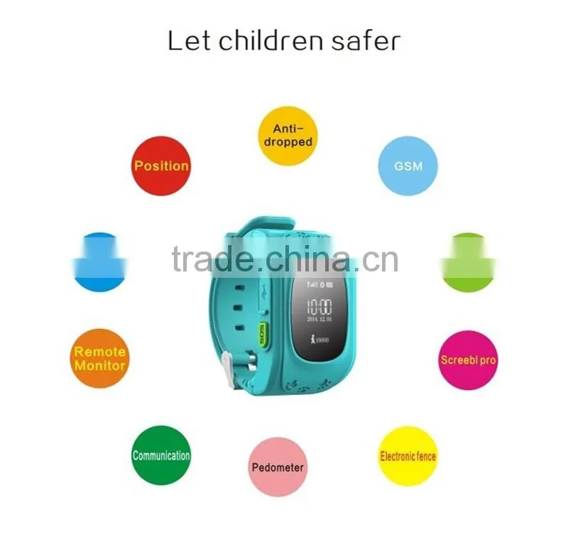 Q50 Smart Watch Phone Children Kid Smart GPS Tracker Anti-Lost Wristwatch Q50 dial call Smartwatch for IPHONE iOS Android phone