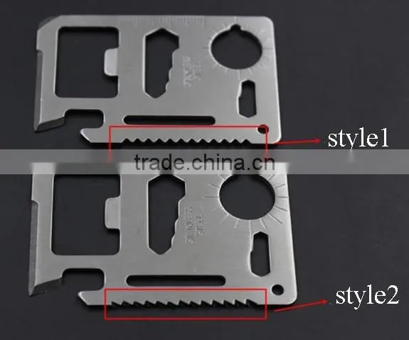 11 in 1 Stainless Steel Multi Tool Card