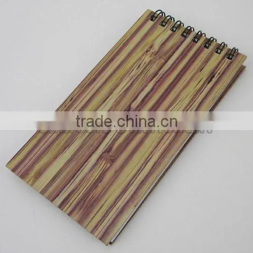 Customized wooden cover notebook