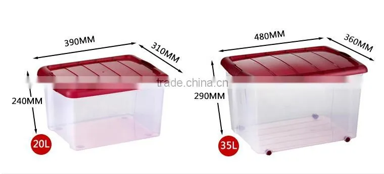 Professional manufacturer for clear plastic storage box with lid