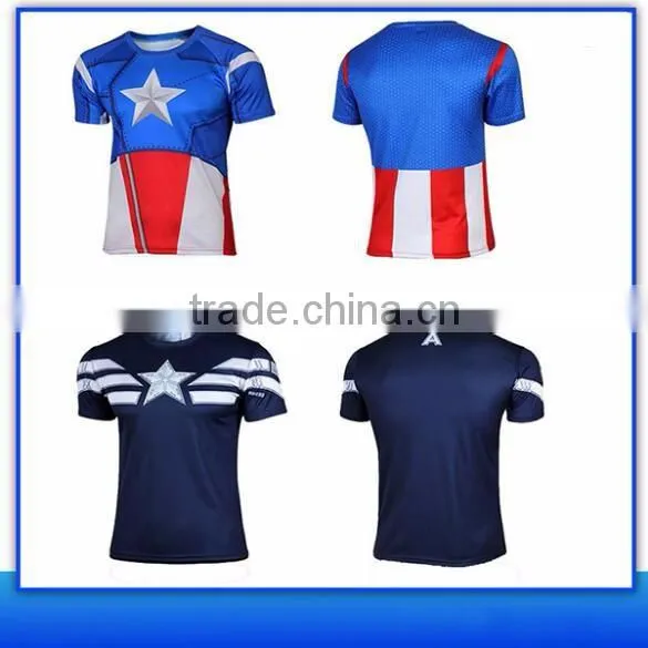 Factory wholesale cheapest price high quality men superhero t-shirts