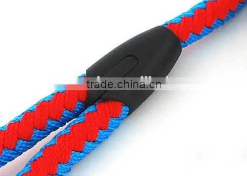 60cm High Quality Factory Price Private Labelling Pet Dog Braided Rope Leash with spring