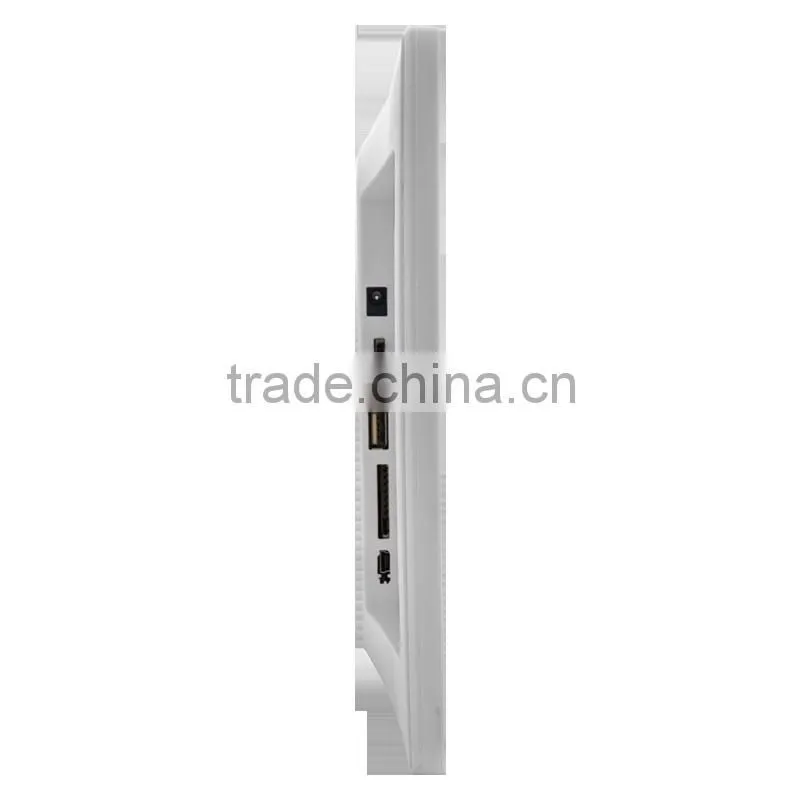 Wall Mount Tablet White Color USB SD Card 15inch Widescreen AD Player