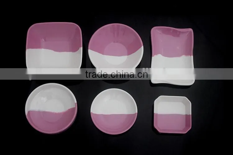 100% mealmine A5 top food grade casual unbreakable cheap white melamine claytan dinnerware without BPA