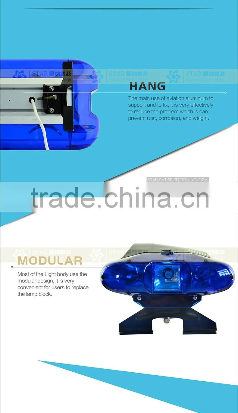 led halogen rotating police warning lightbar