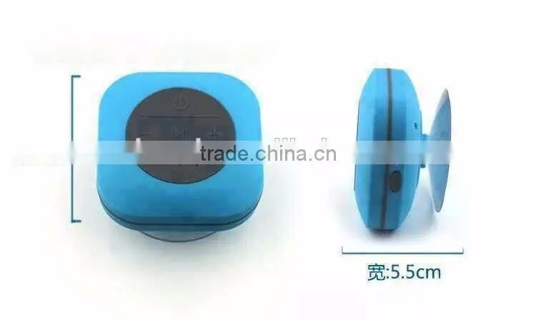 2015 new IPX4 ROHS shower bluetooth speaker waterproof
