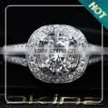 Ring size Platinum women rings , DEF color moissanite round brilliant cut for moissanite jewelry