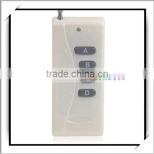 4 Ch Wireless Remote Control Transmitter and 12V Wireless Universal Remote Control Receiver Controller Set White