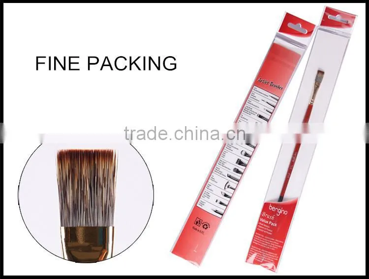 BGN-712 Bergino High Quality Watercolor Painting Brush Wholesale Flat shape