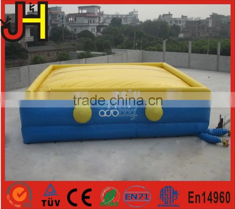 Inflatable air bag for safety or skiing, giant inflatable jumping mat for high jump