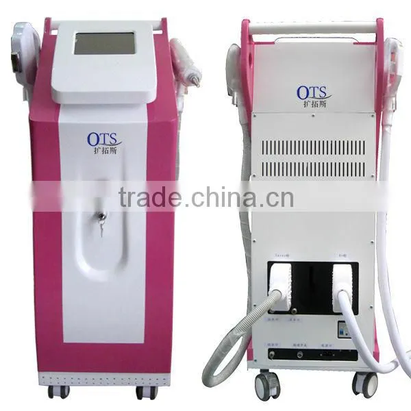 Hot sale e light laser hair removal machine +nd yag laser for effective tattoo removal