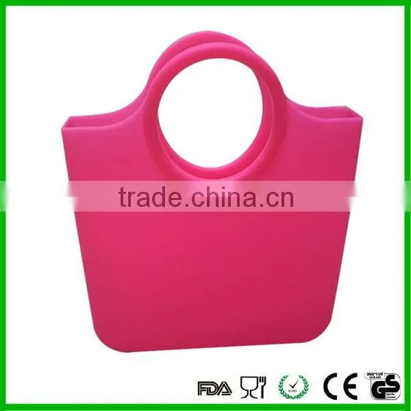 Hot sale shopping bag silicone handbag women for promotion