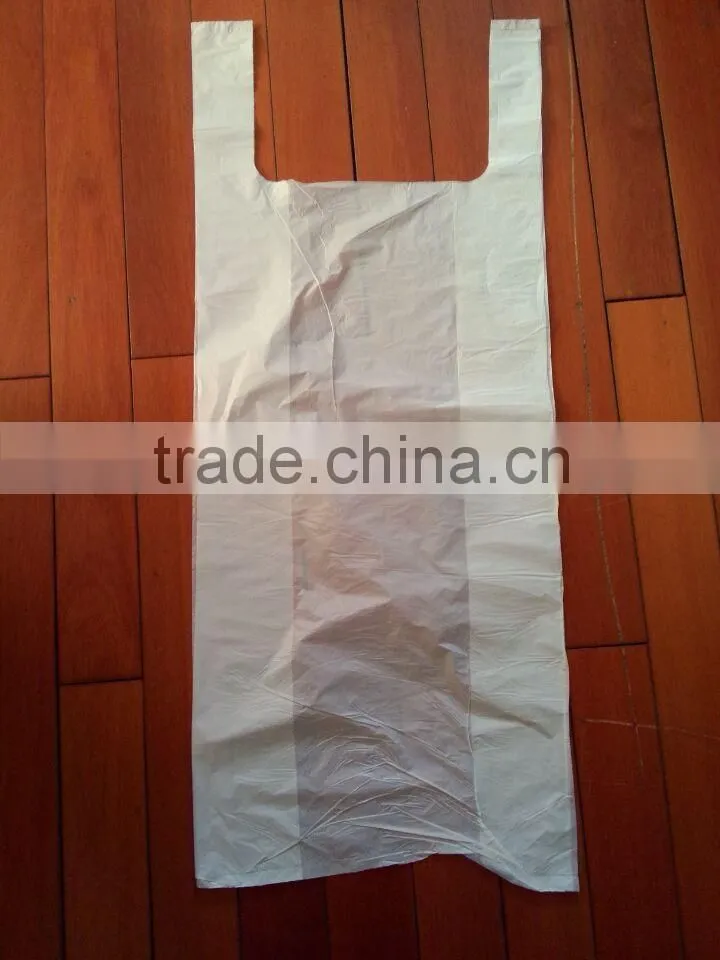 white plastic T-shirt bag on roll