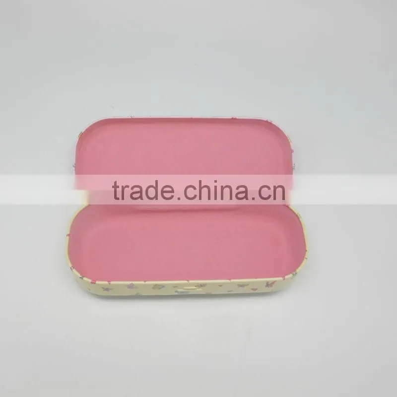 rectangular shape with hinge lid Glasses case