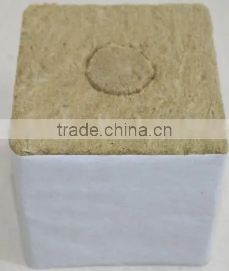 100% Non-asbestos Density 80kg/m3 Cheap Rockwool Cubes for Hydroponic Agriculture