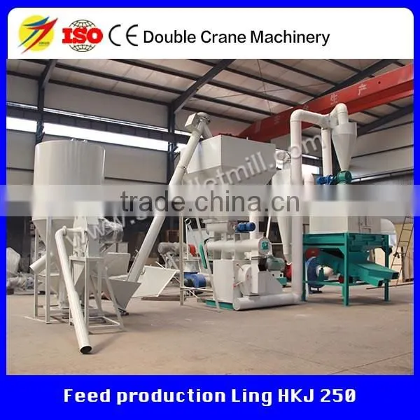 Ring die type chicken cow cattle feed pellet production machine made in china