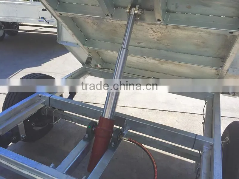 2016 Australian Hot Sales!!!10x5ft Hot Dipped Galvanized Hydraulic Tipper Trailer Heavy Duty Trailer