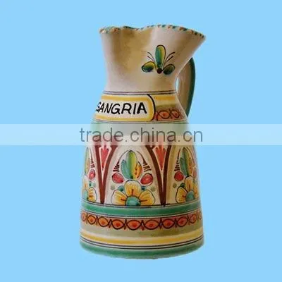 decorative ceramic spanish sangria pitchers