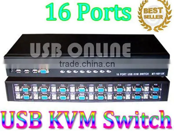 USB KVM switch 16 Port 16 to 1