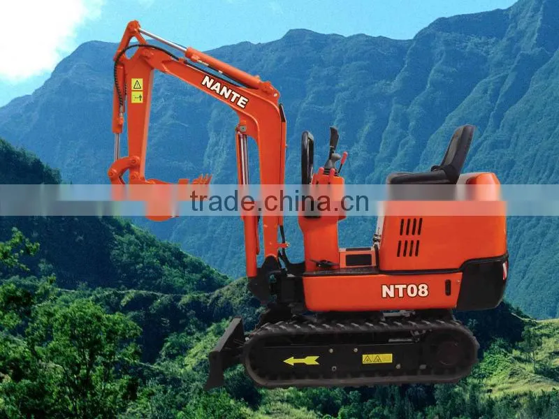 Nante hydraulic crawler mini excavator 1 ton with CE for FARM
