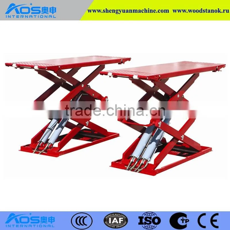 AOS3019 Ultrathin Scissor Lift For Car Repair With Capacity 3 Tons