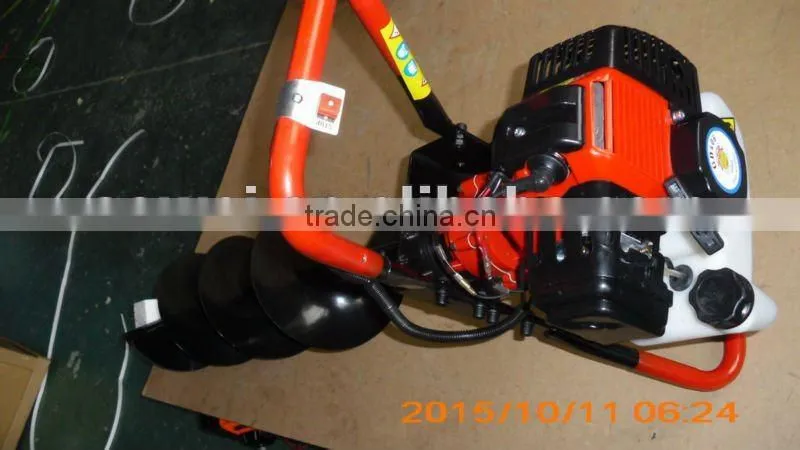 ground hole drilling machines 52cc with 100mm/200mm/300mm drill bit