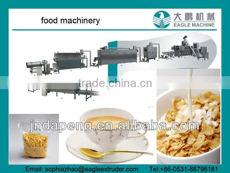 Breakfast maize snacks extruder machine/making equipment manufacturer in china