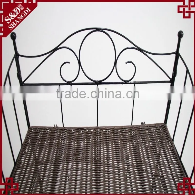 100* handmade pe rattan home kitchen storage rack storage shelf