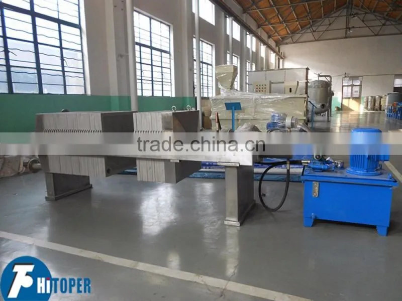 Chemical filter press with stainless, solid-liquid separation durable filter press for wastewater