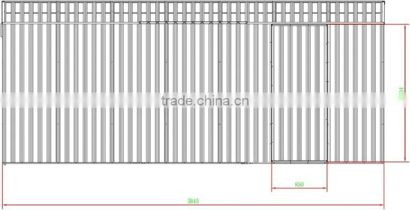 Easy assembly cheap diy metal shed